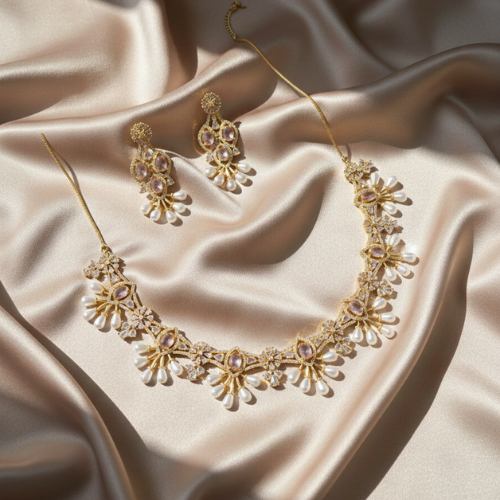 Tarini- Elegant Bridal & Party Wear necklace set